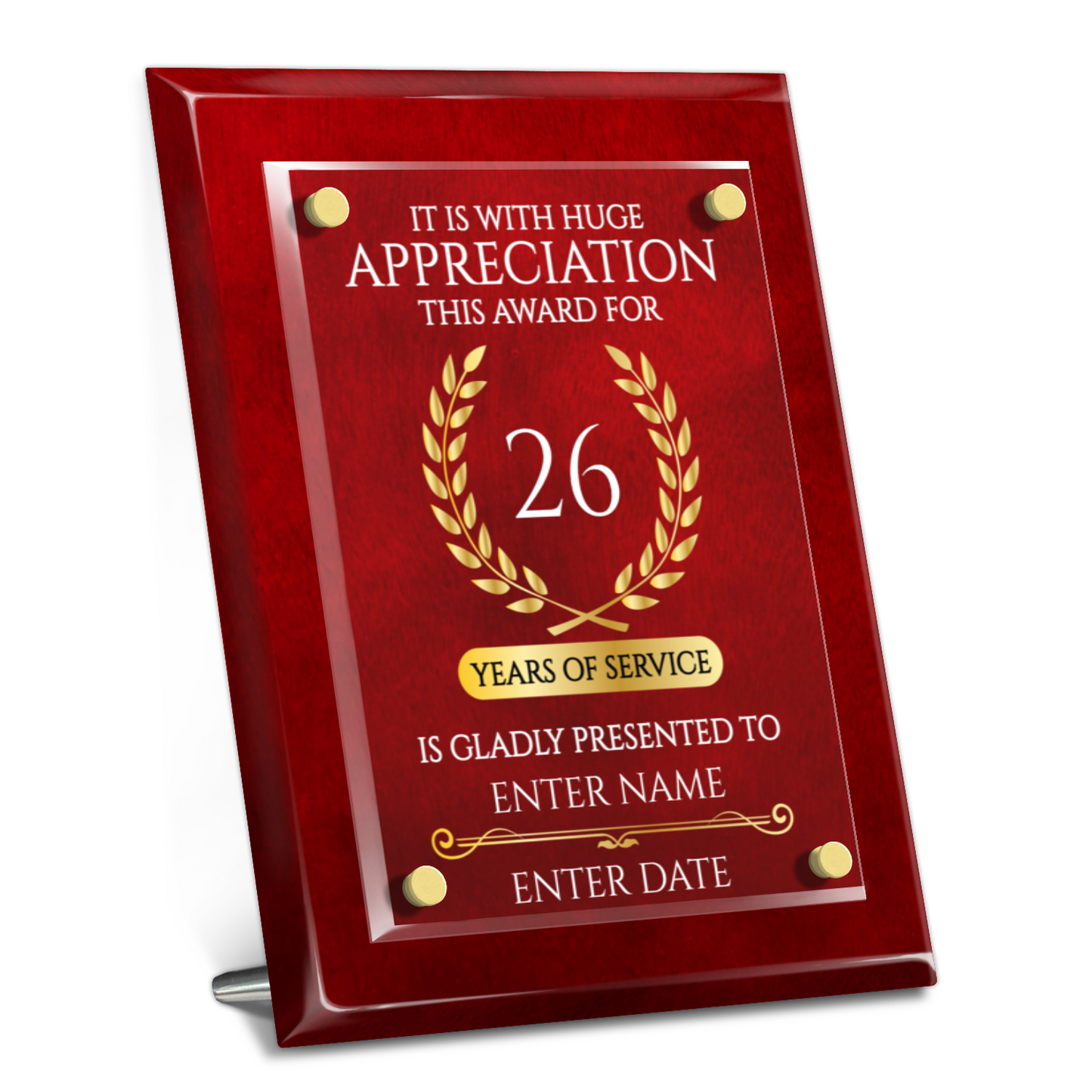 8" x 10" Years Of Service Award 1