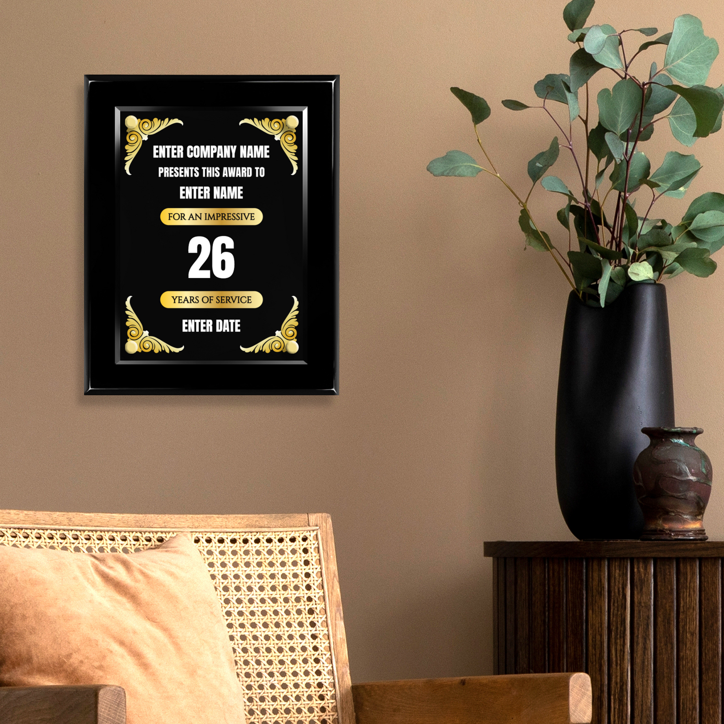 8" x 10" Years Of Service Award 2