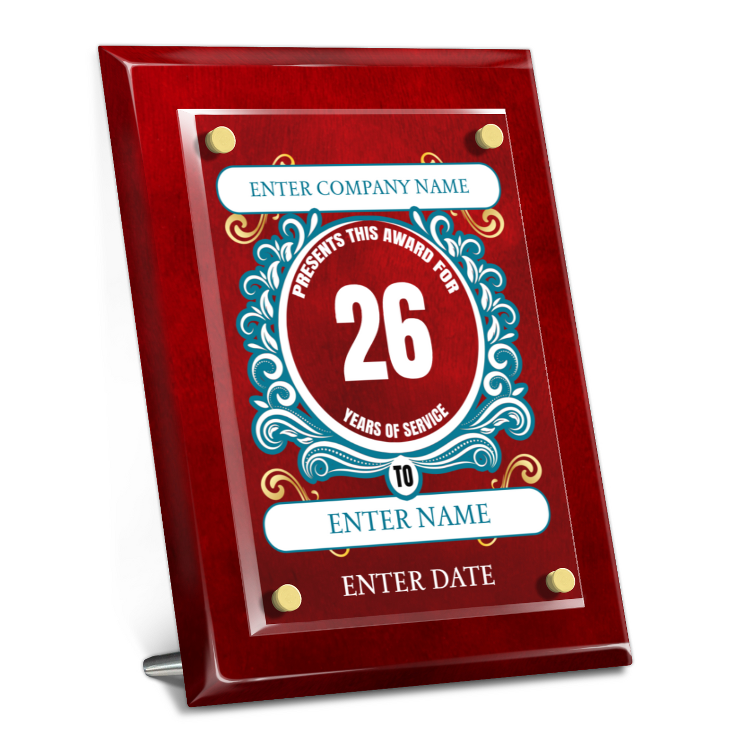8" x 10" Years Of Service Award 3