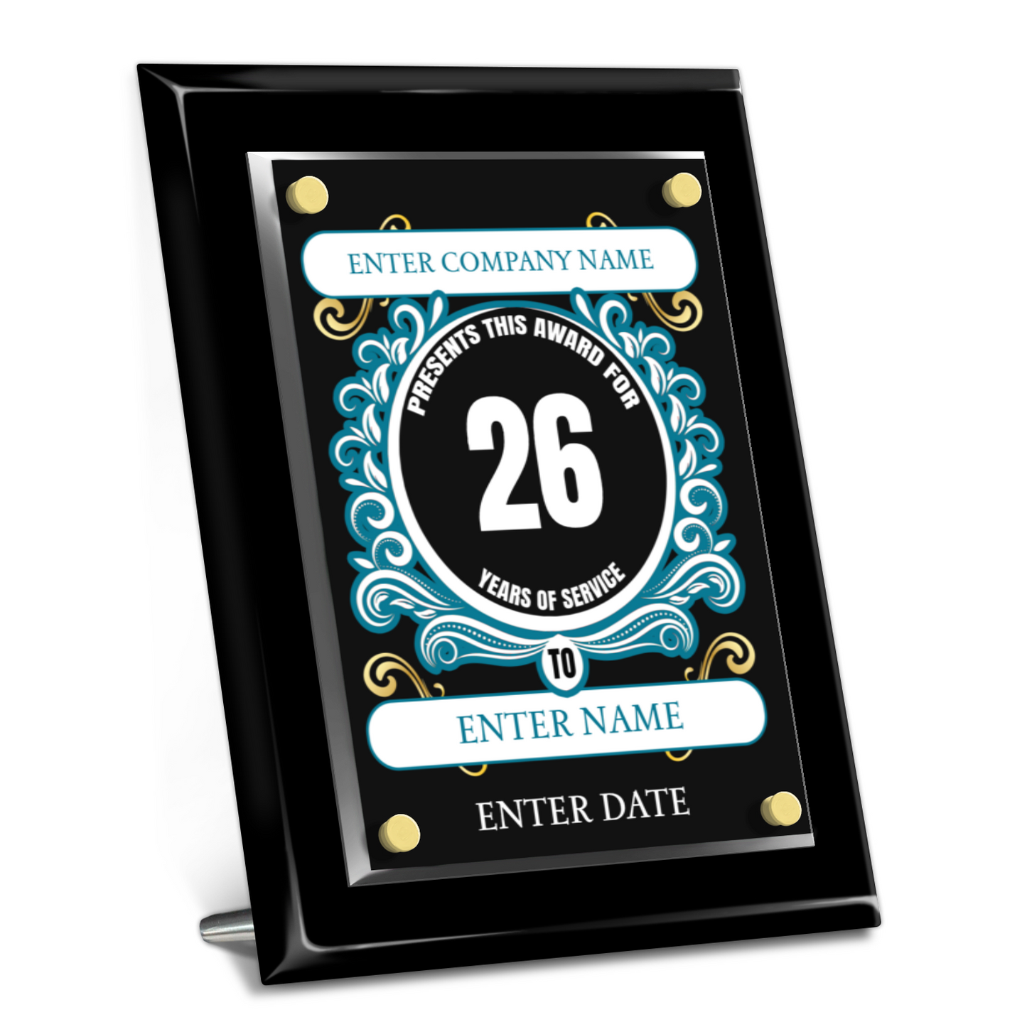 8" x 10" Years Of Service Award 3