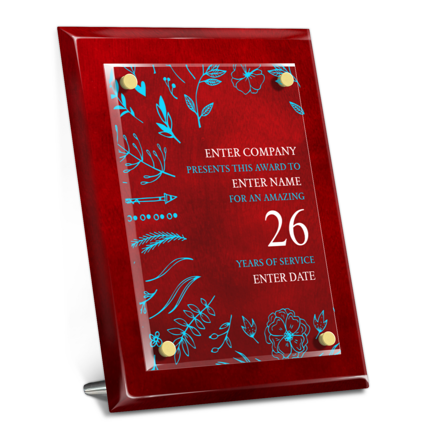 8" x 10" Years Of Service Award 6