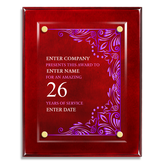8" x 10" Years Of Service Award 5