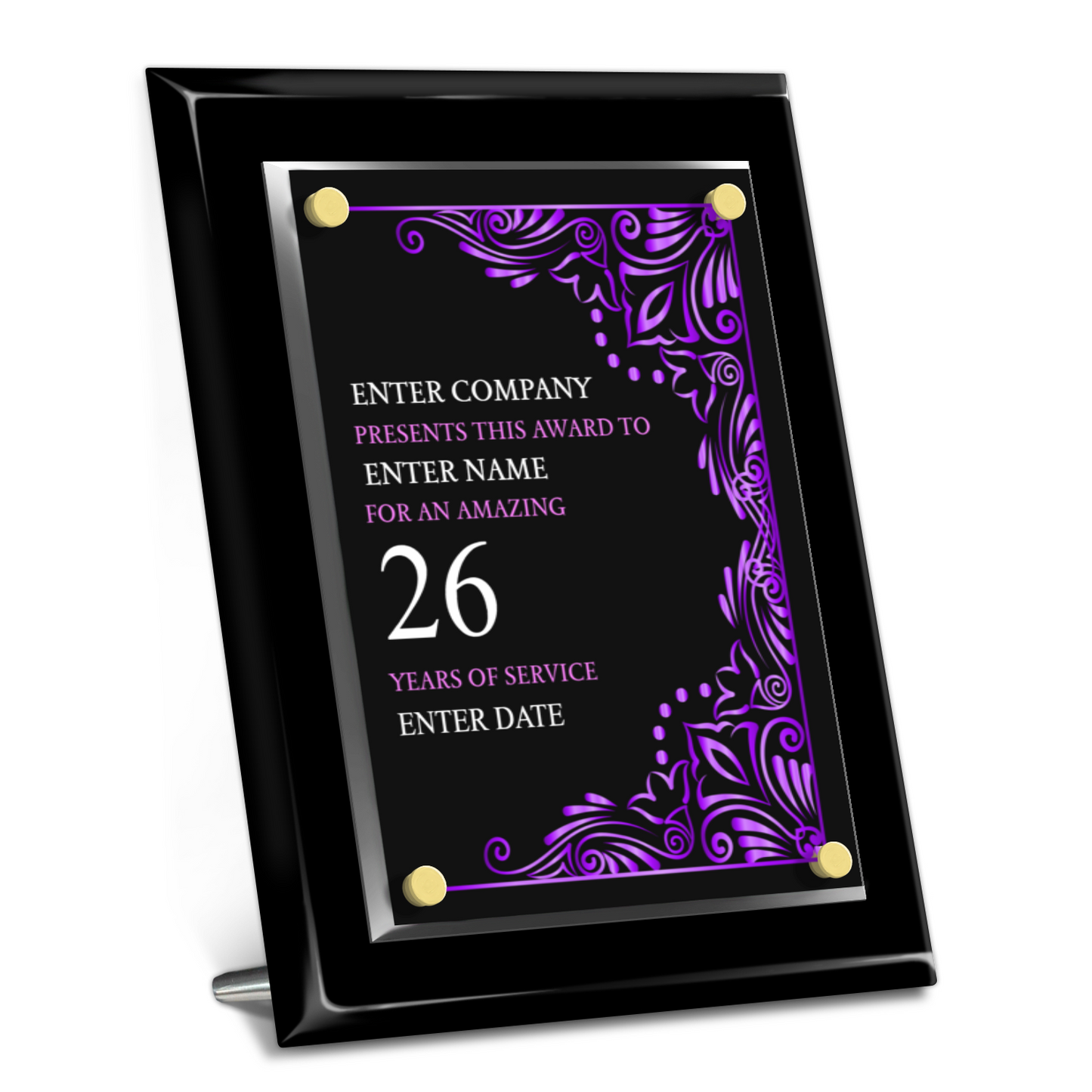 8" x 10" Years Of Service Award 5
