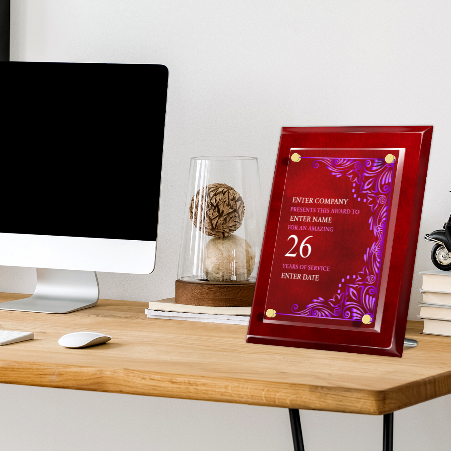 8" x 10" Years Of Service Award 5