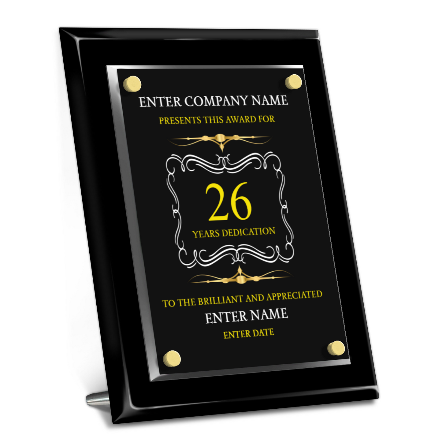 8" x 10" Years Of Service Award 4