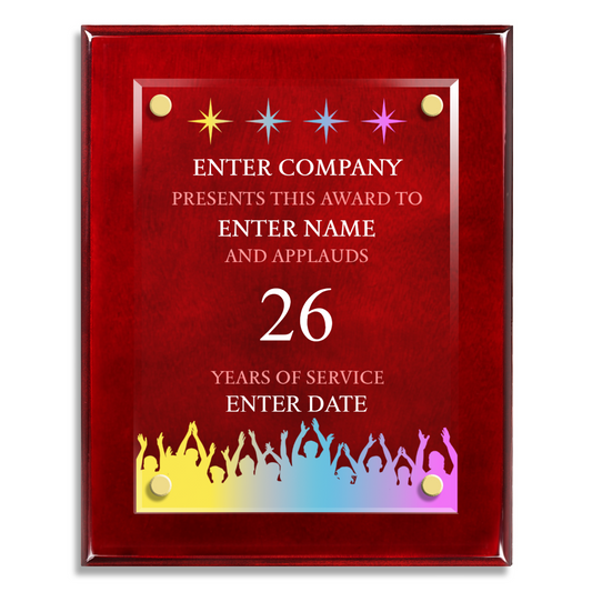 8" x 10" Years Of Service Award 7