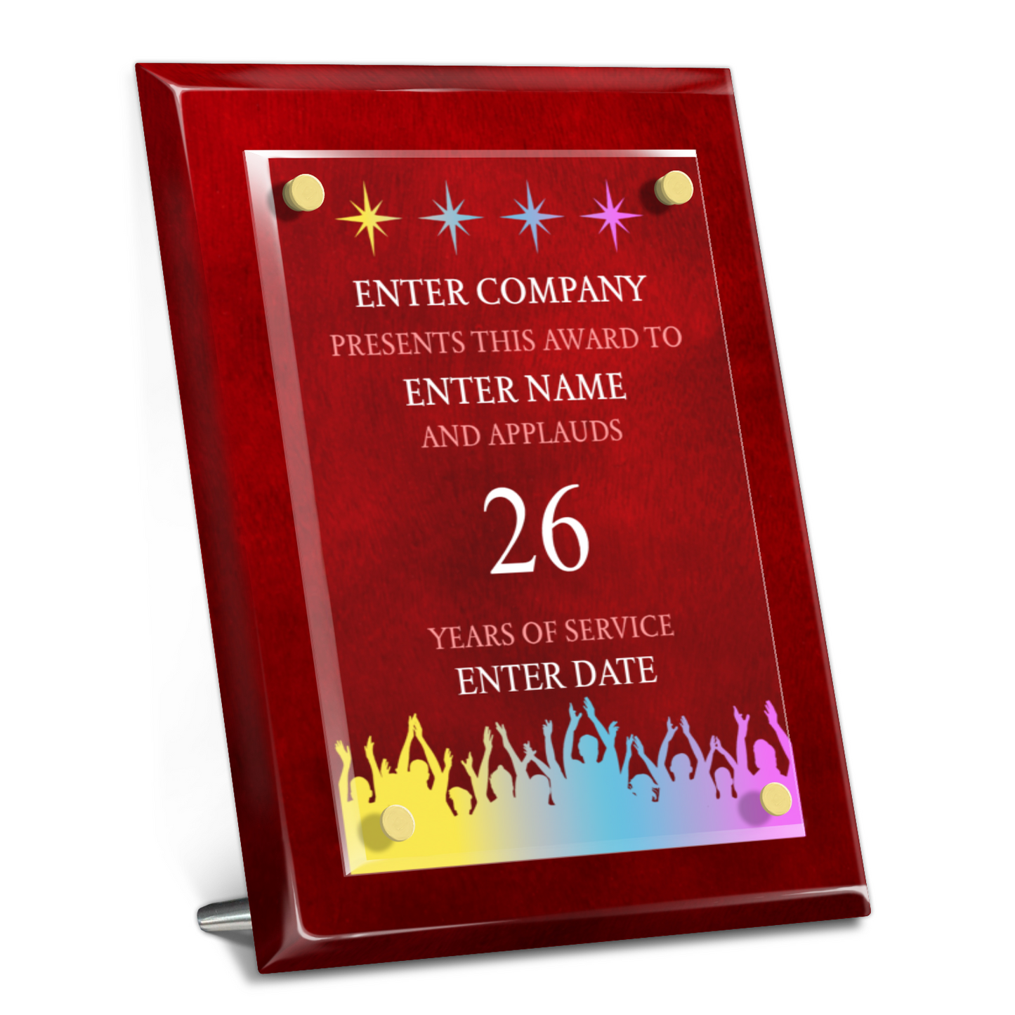 8" x 10" Years Of Service Award 7