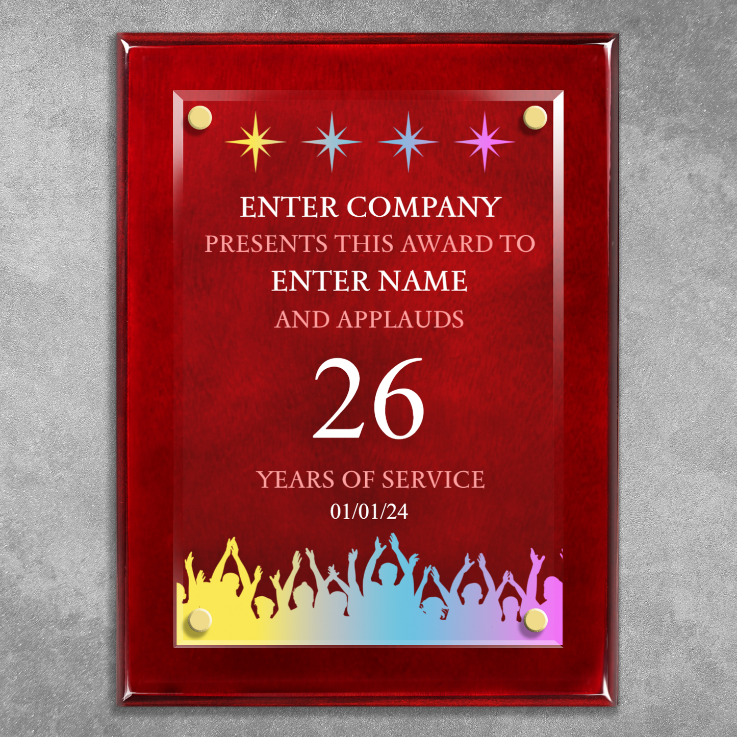 9 x 12 Years Service Award 7