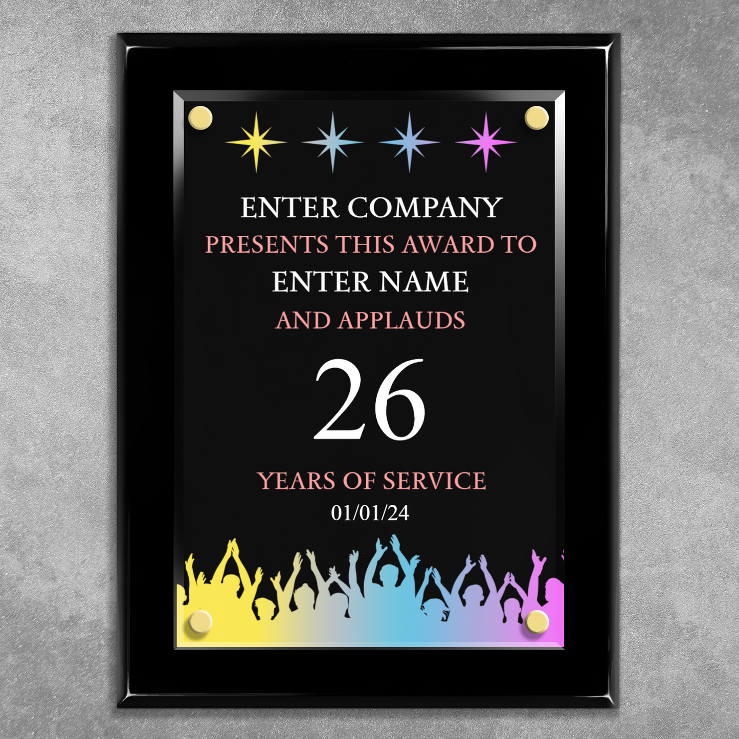 9 x 12 Years Service Award 7