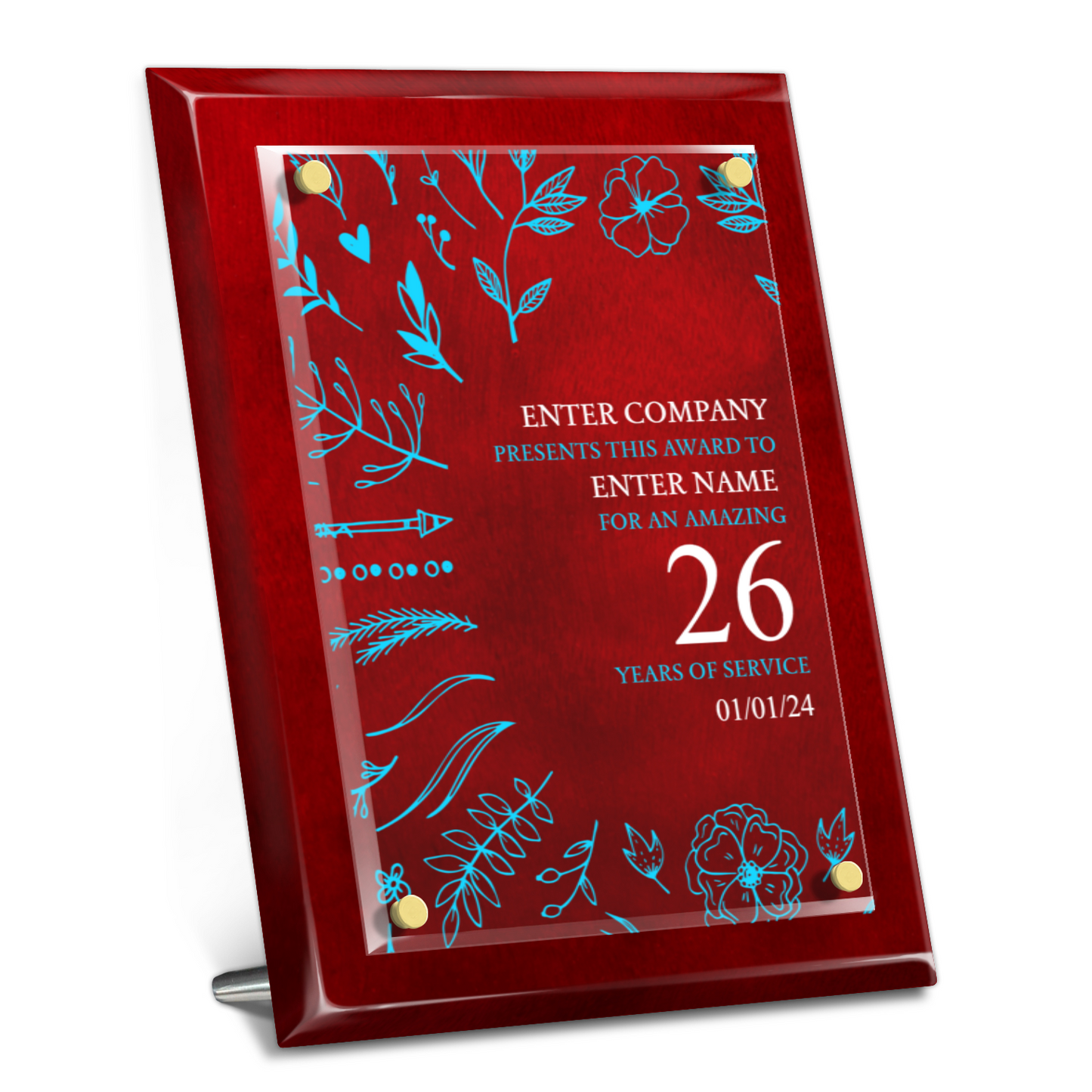 9 x 12 Years Service Award 6