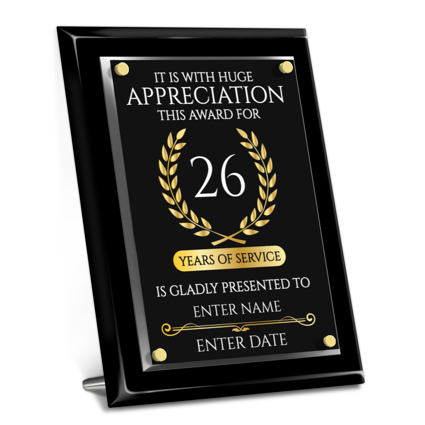 9" x 12" Years Of Service Award 1