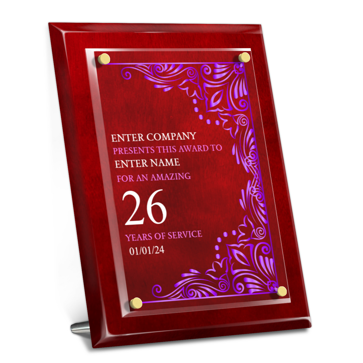 9 x 12 Years Service Award 5