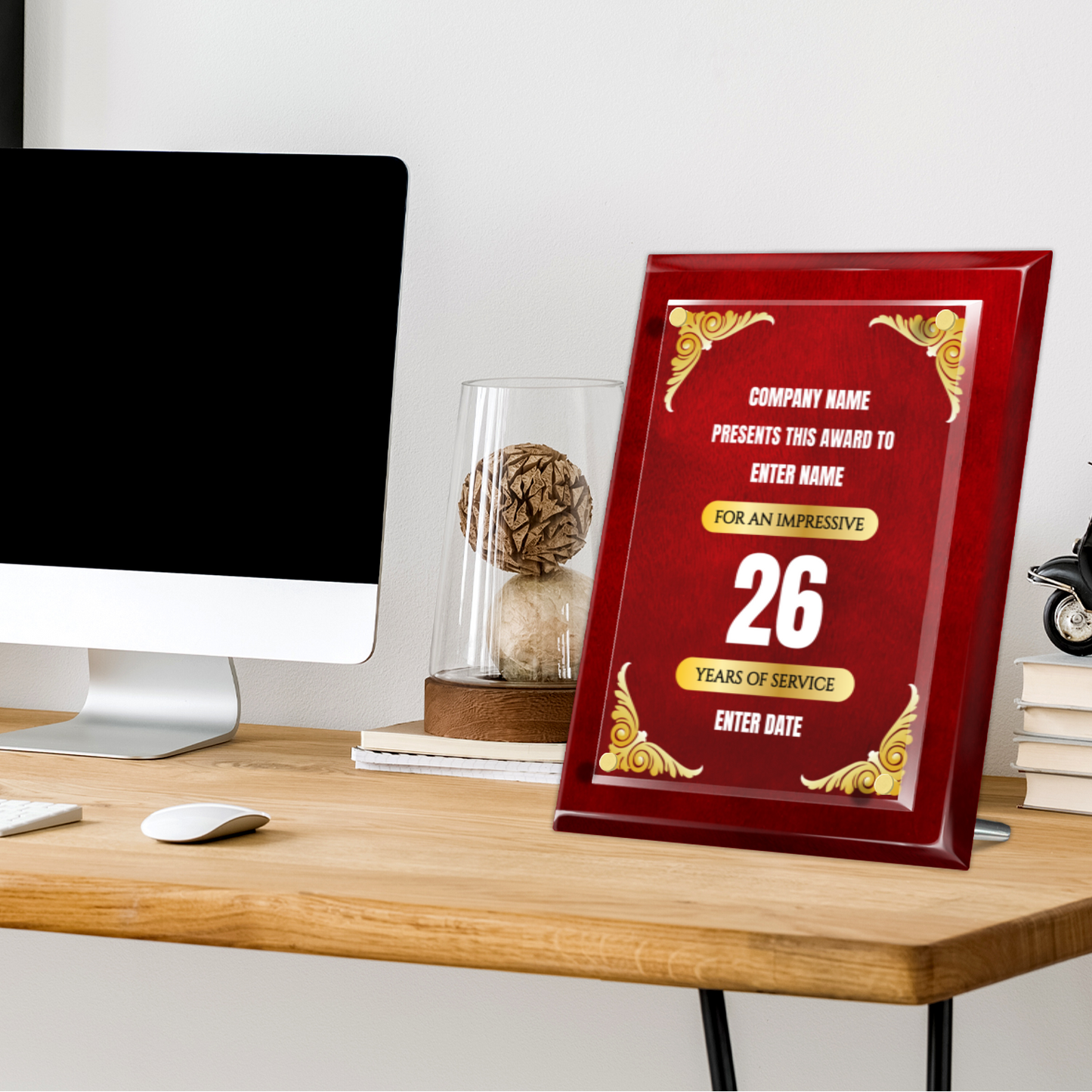 9" x 12" Years Of Service Award 2