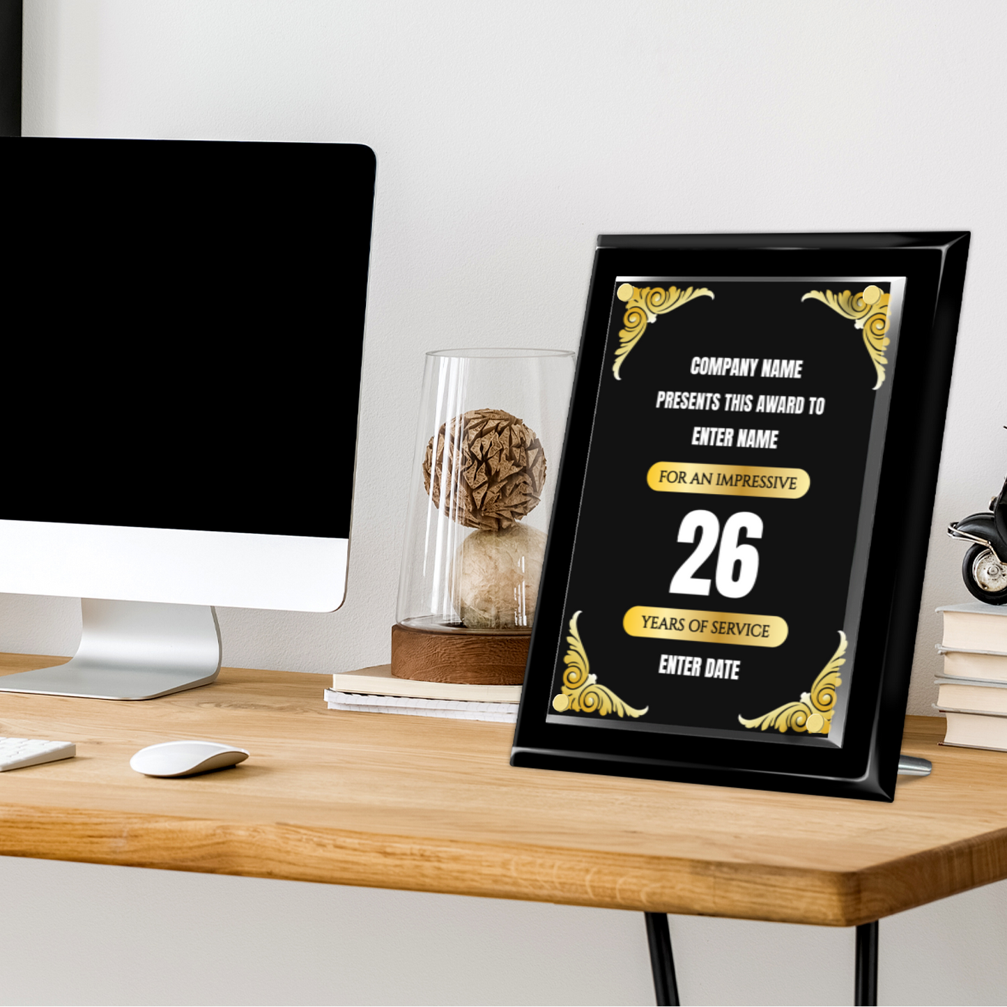 9" x 12" Years Of Service Award 2
