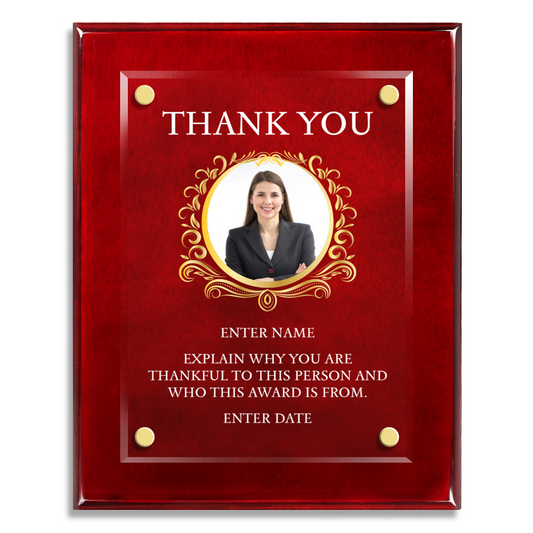 8" x 10" Thank You Award 1