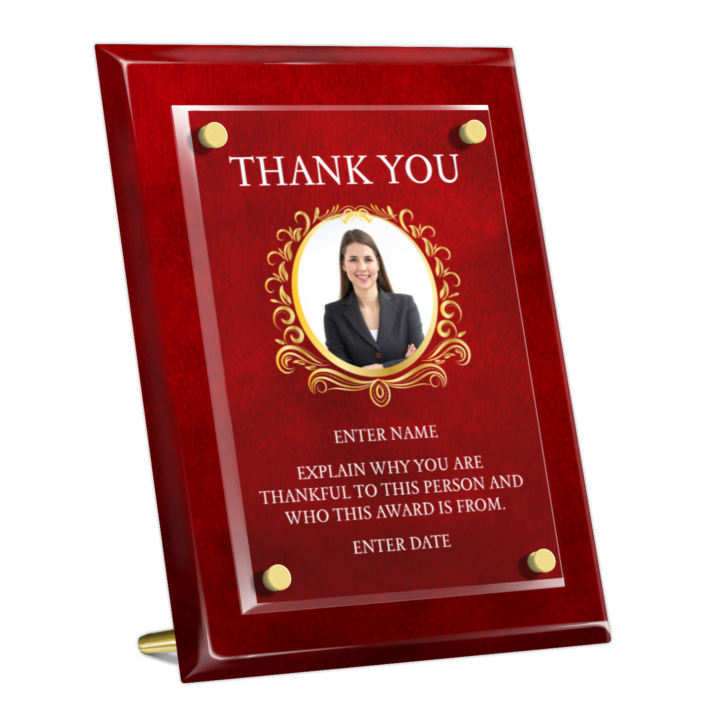 8" x 10" Thank You Award 1