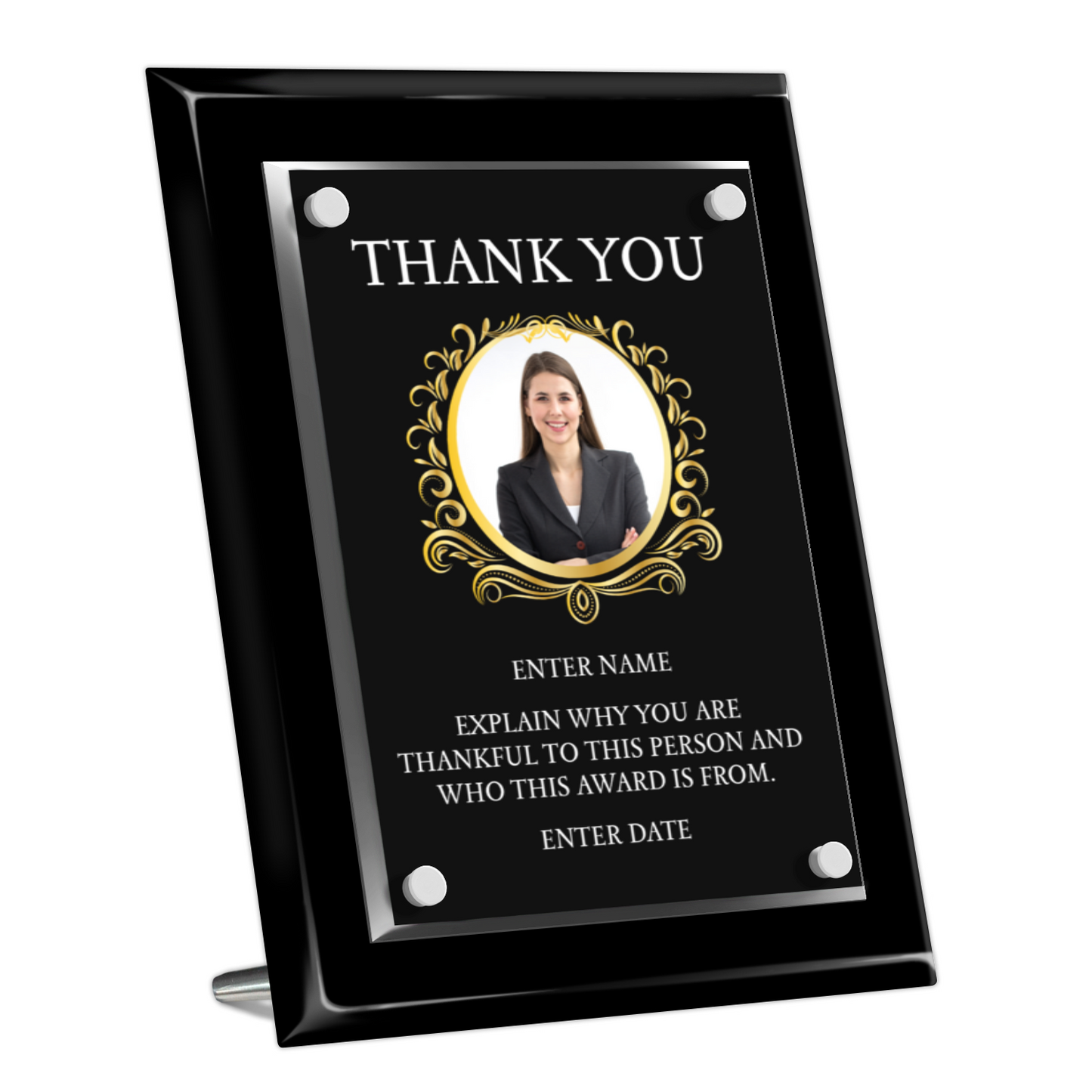 8" x 10" Thank You Award 1
