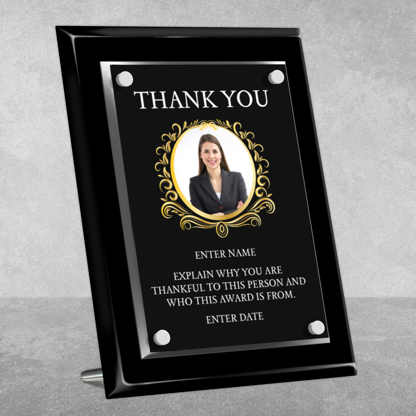 8" x 10" Thank You Award 1