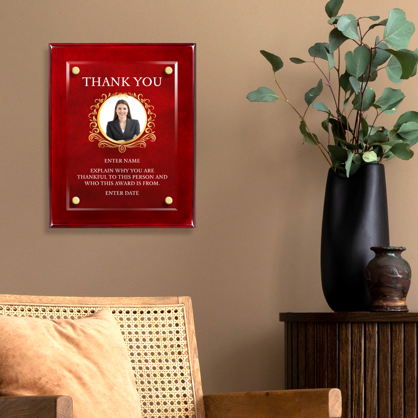 8" x 10" Thank You Award 1