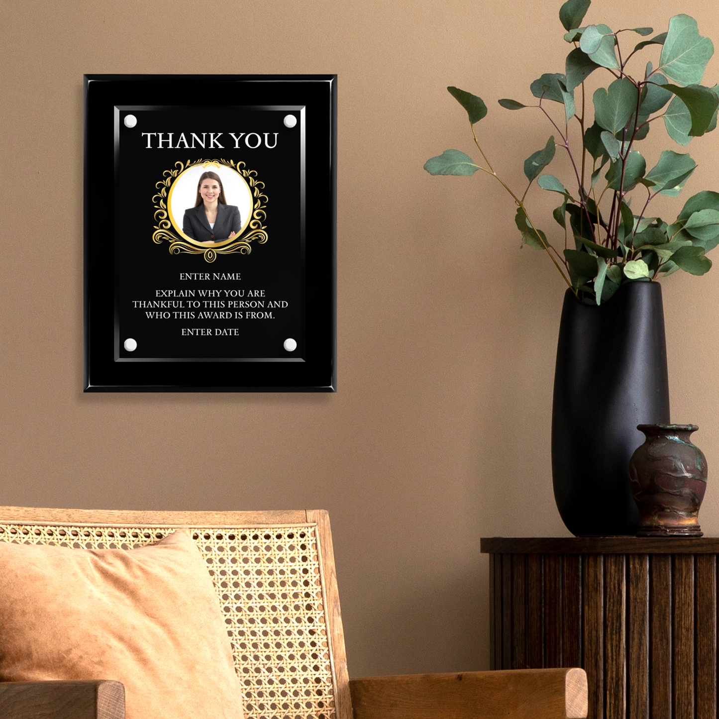 8" x 10" Thank You Award 1