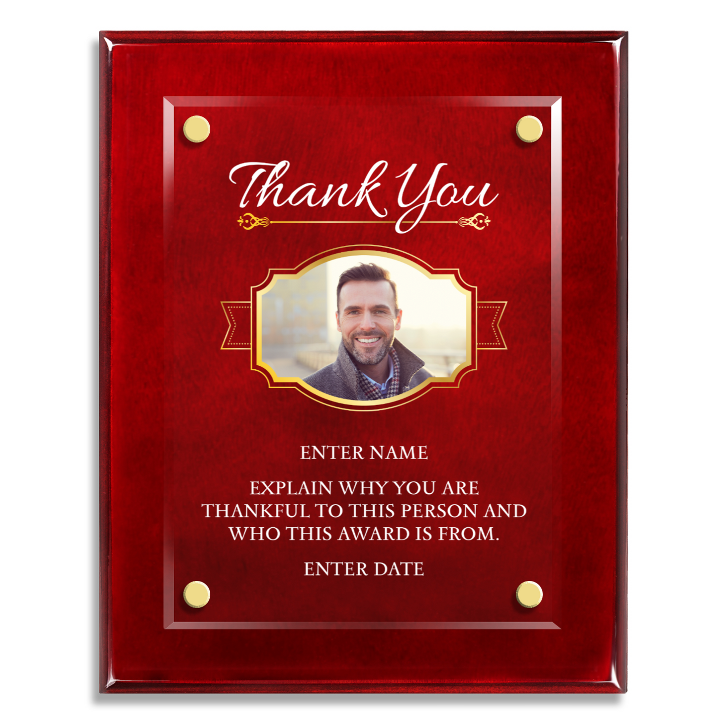 8" x 10" Thank You Award 2