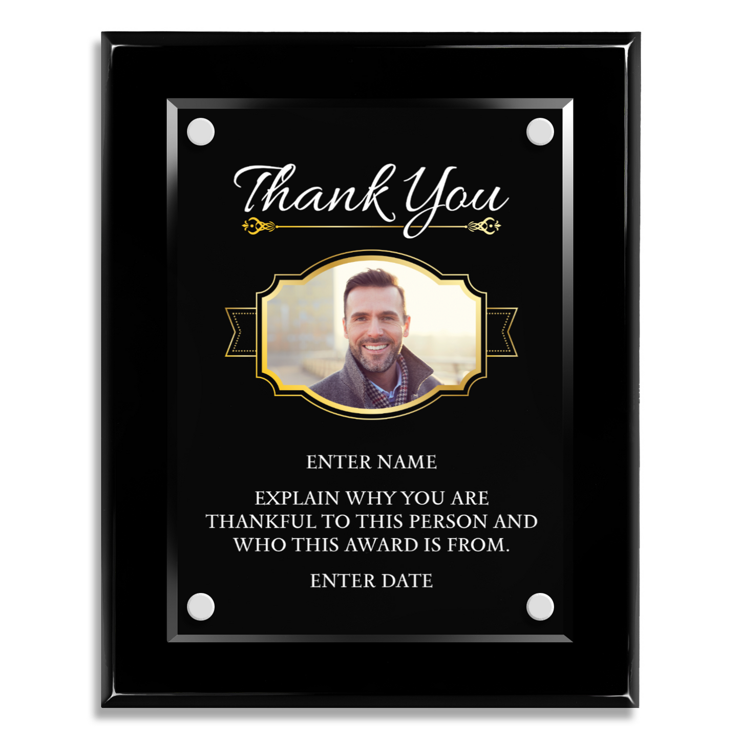 8" x 10" Thank You Award 2