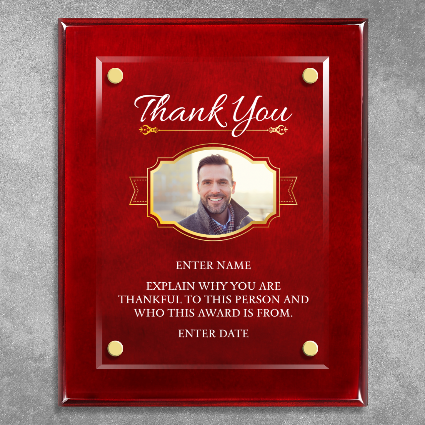 8" x 10" Thank You Award 2