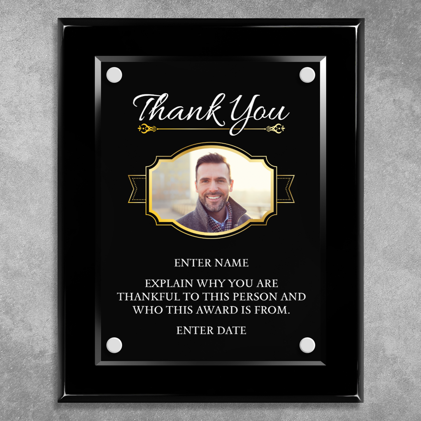 8" x 10" Thank You Award 2