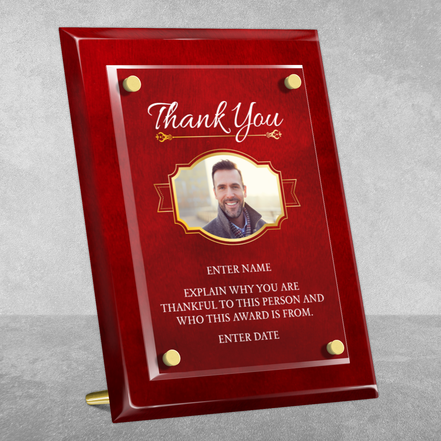 8" x 10" Thank You Award 2