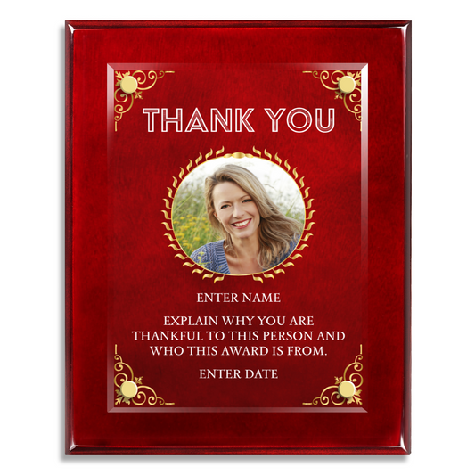 8" x 10" Thank You Award 4
