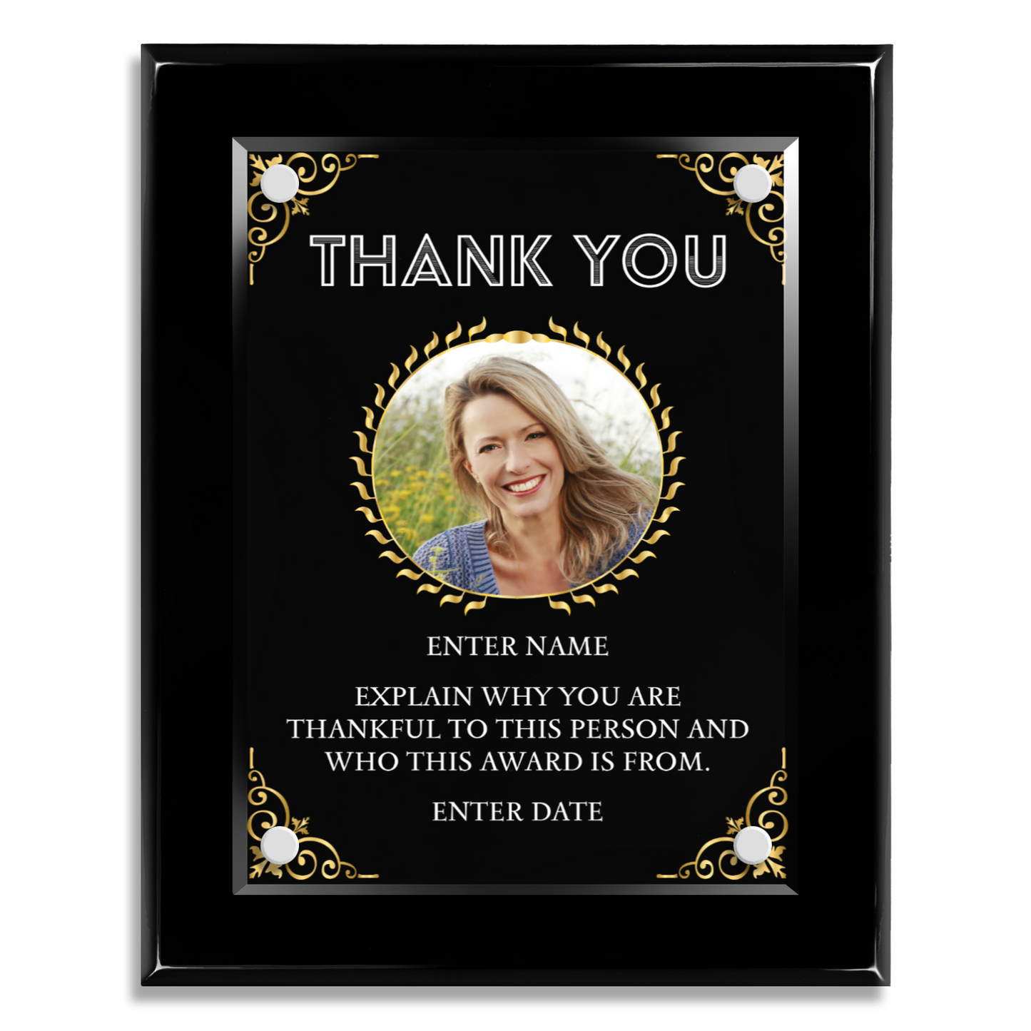 8" x 10" Thank You Award 4