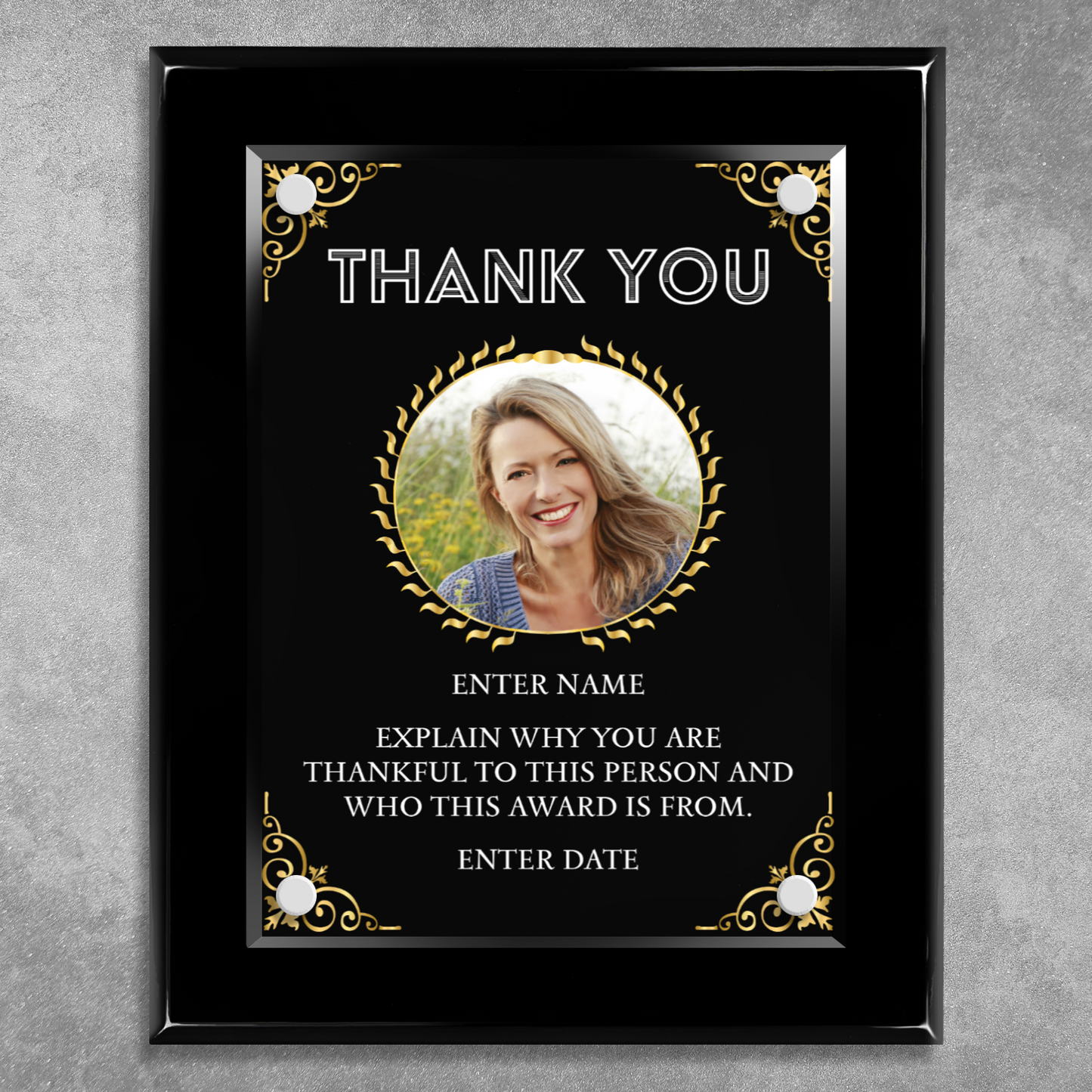 8" x 10" Thank You Award 4