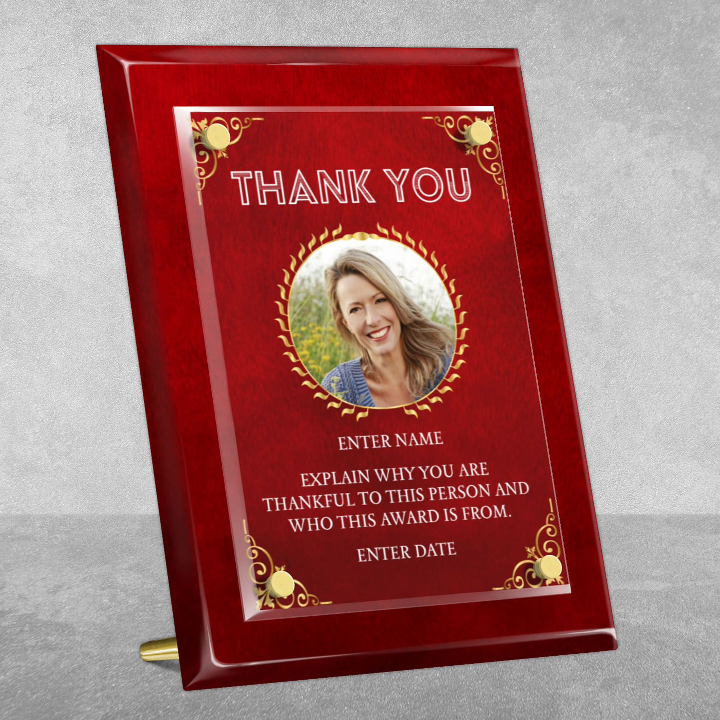 8" x 10" Thank You Award 4