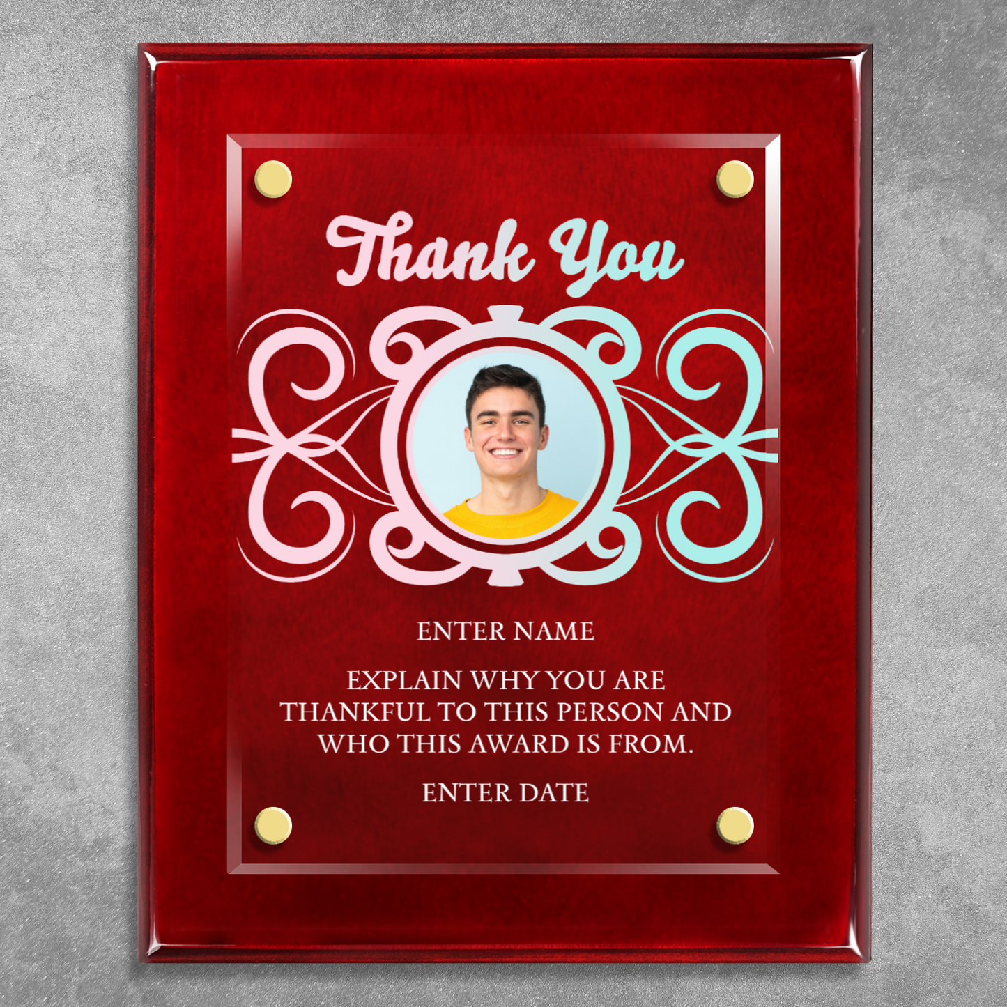 8" x 10" Thank You Award 5