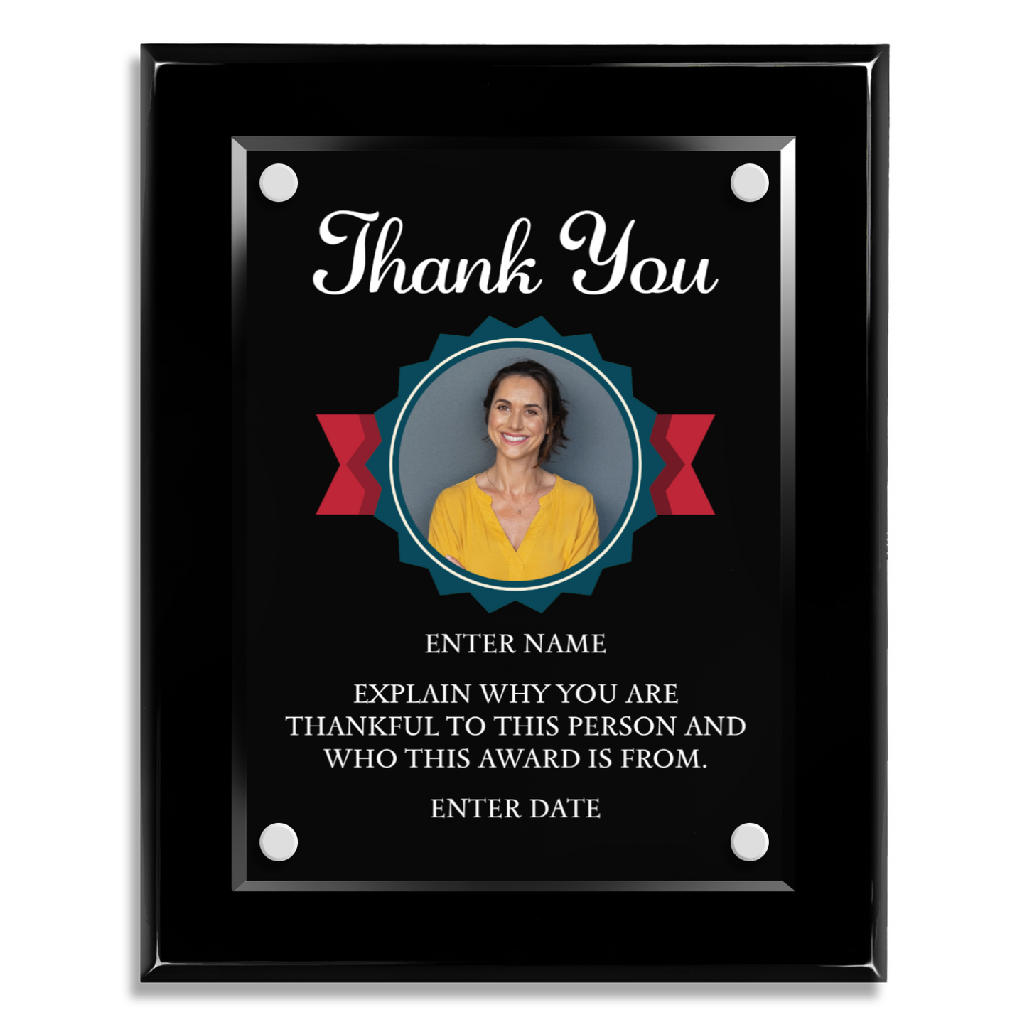 8" x 10" Thank You Award 3