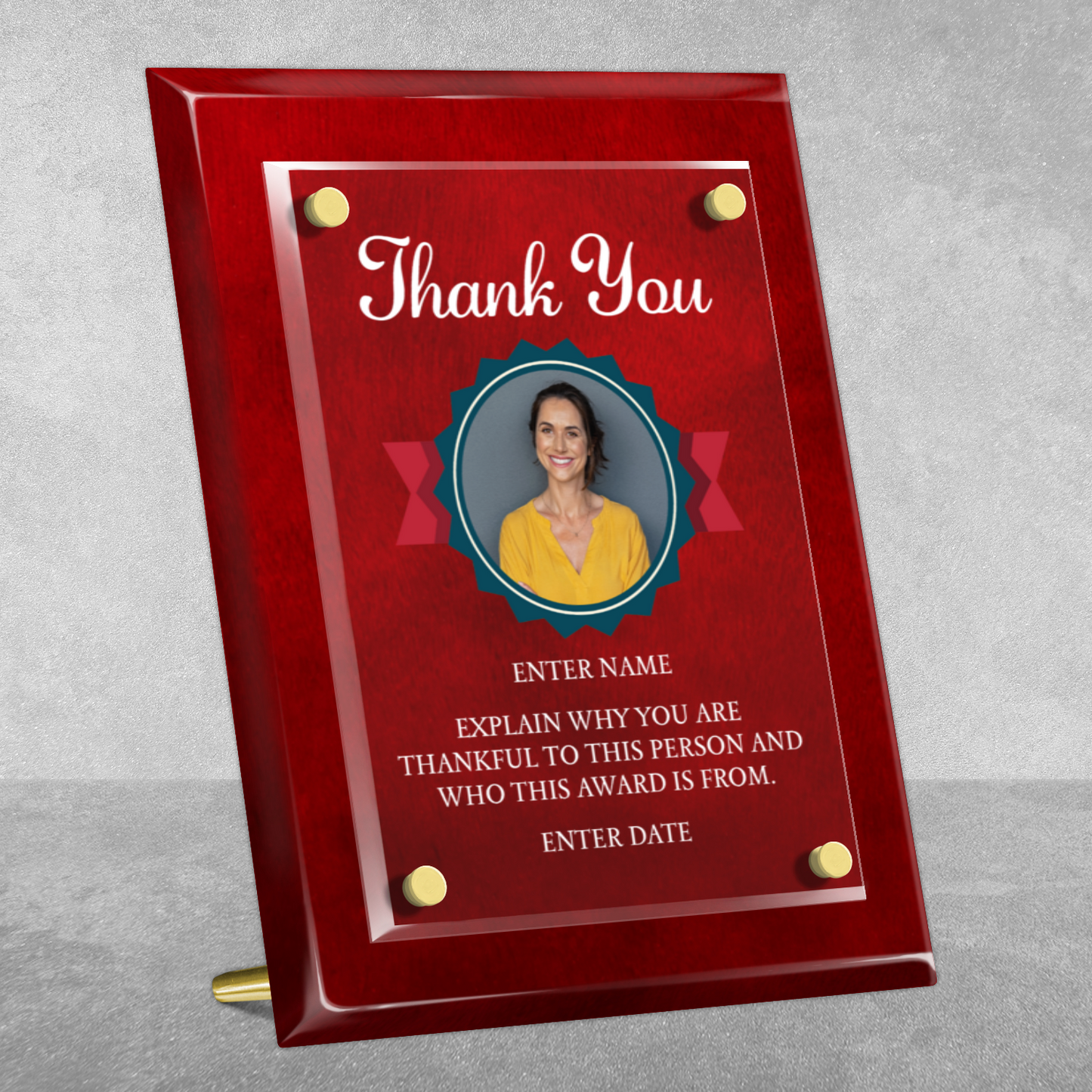 8" x 10" Thank You Award 3