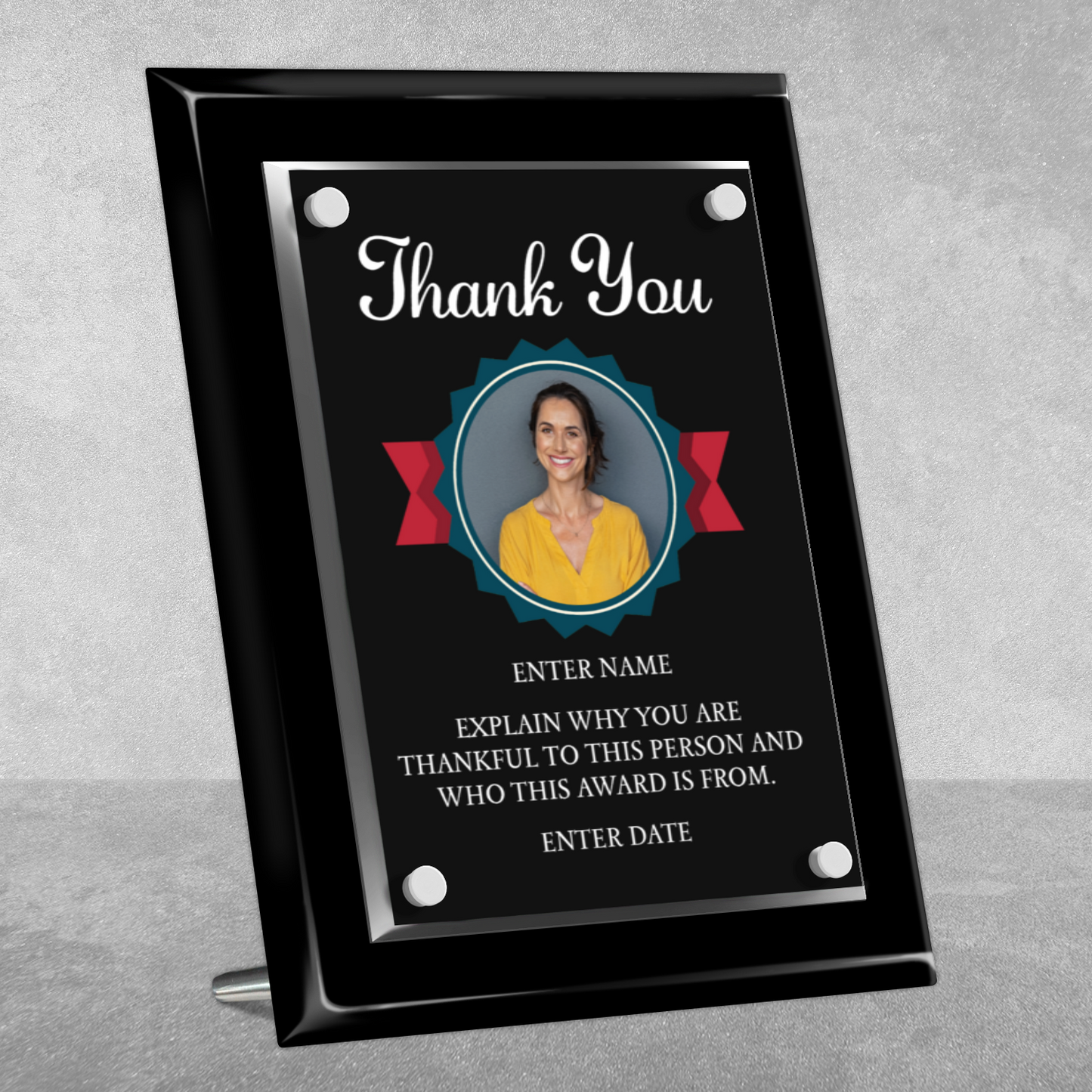 8" x 10" Thank You Award 3