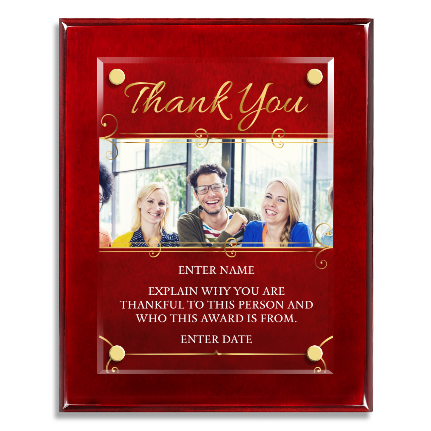 8" x 10" Thank You Award 6
