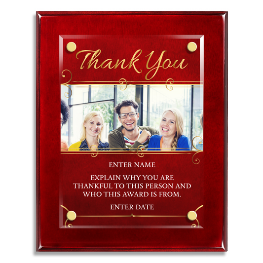 8" x 10" Thank You Award 6