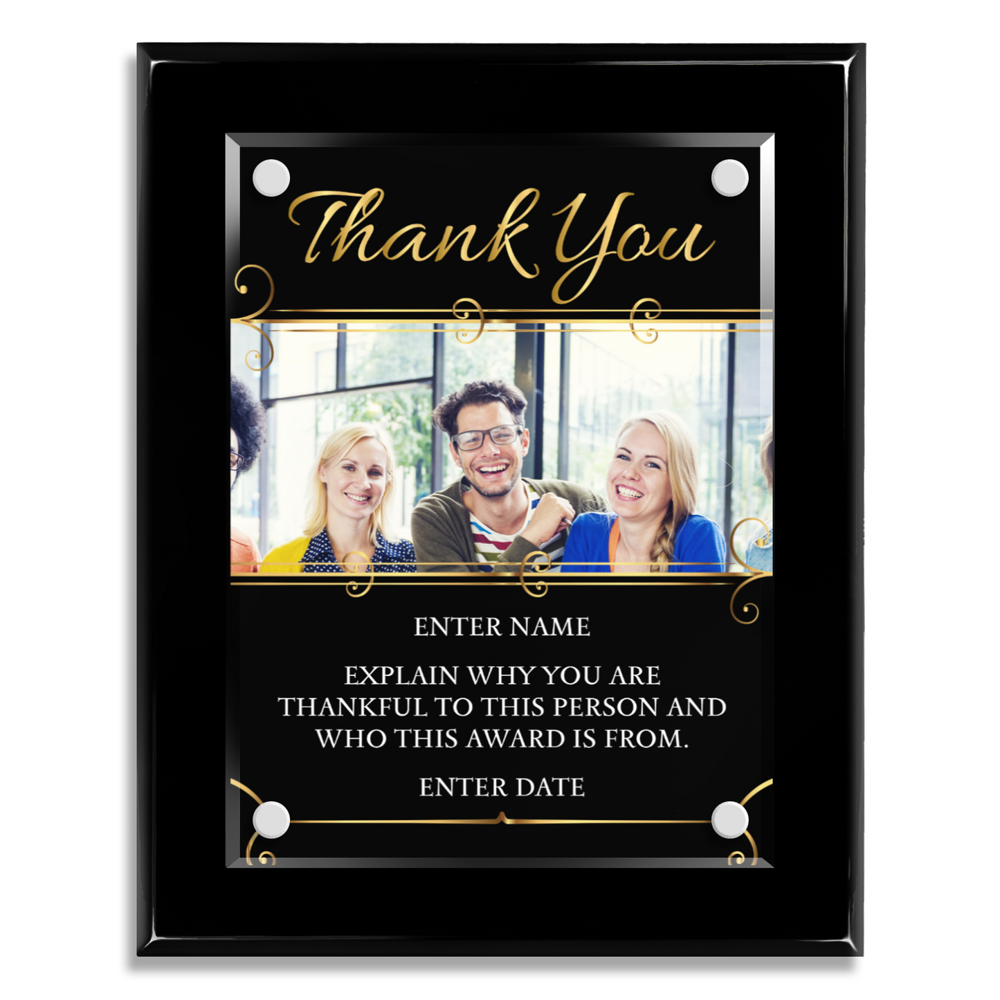 8" x 10" Thank You Award 6