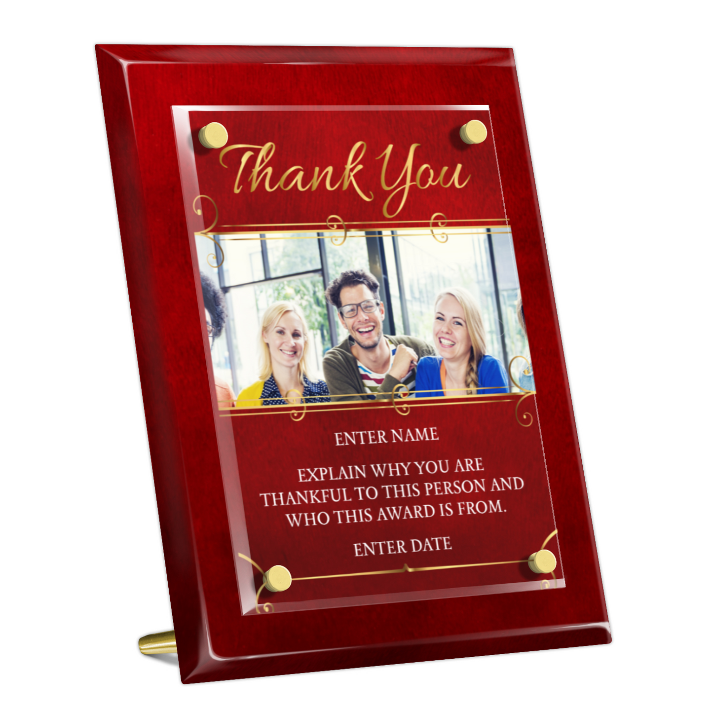 8" x 10" Thank You Award 6