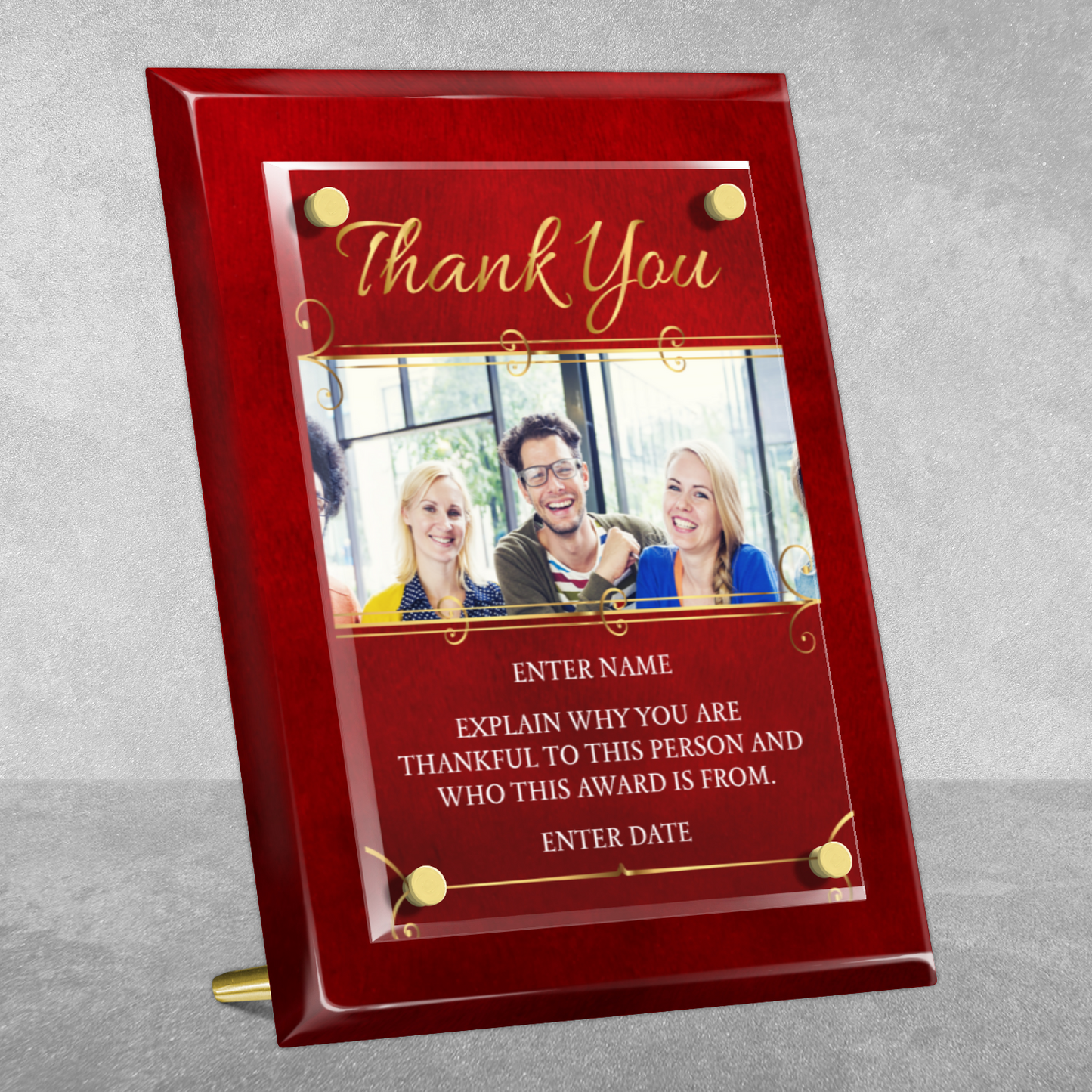 8" x 10" Thank You Award 6