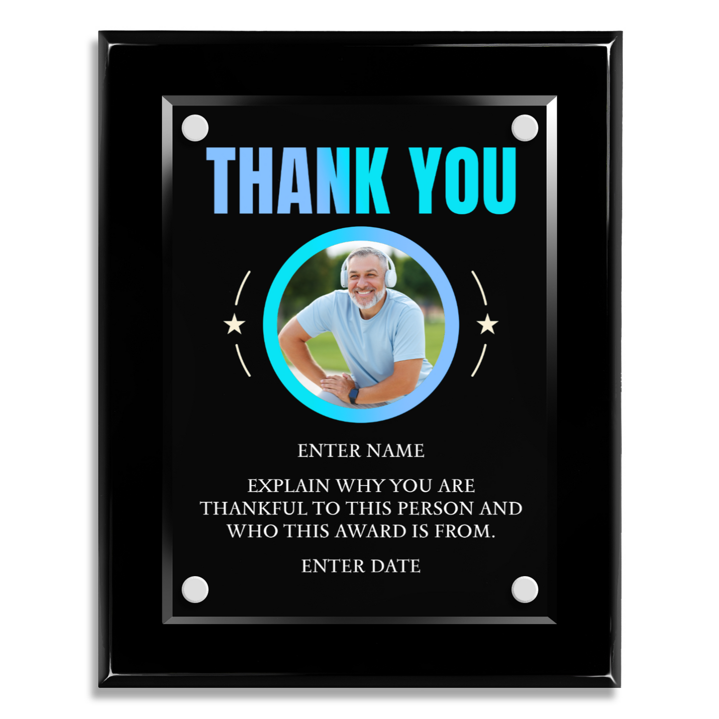 8" x 10" Thank You Award 7