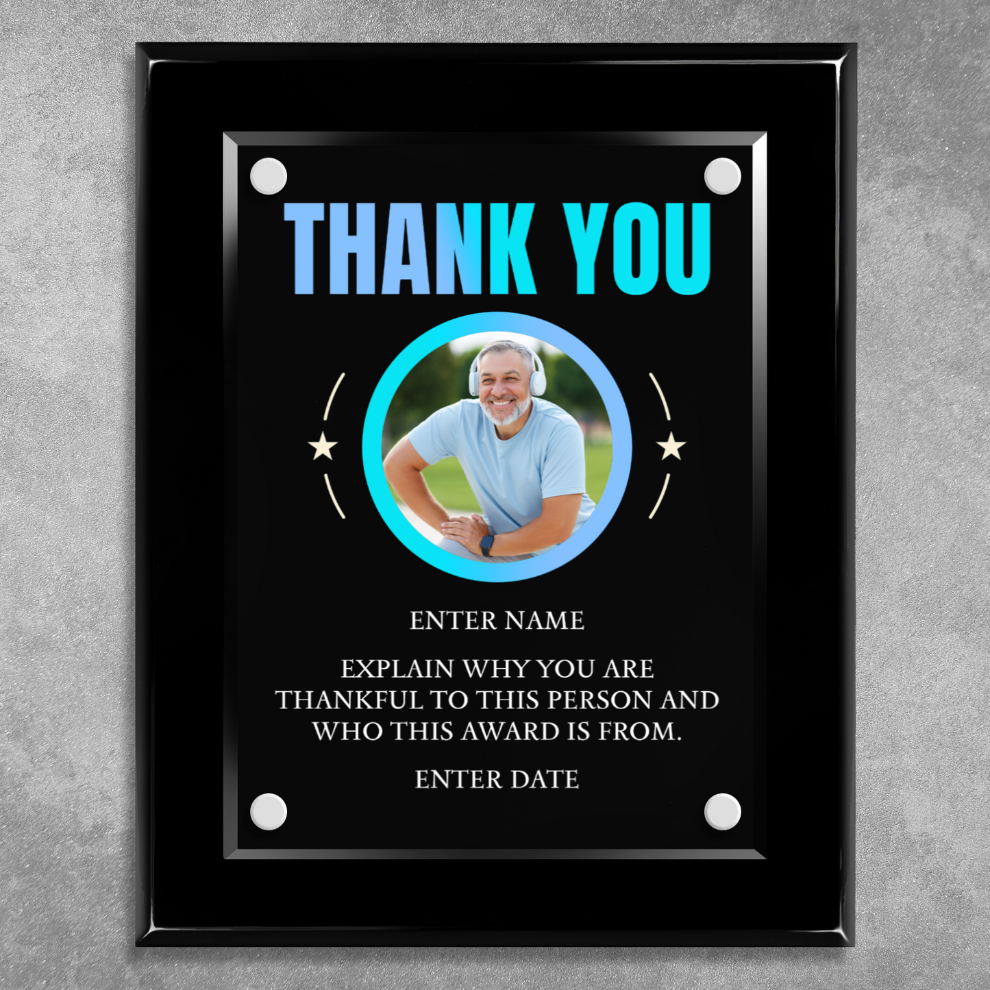 8" x 10" Thank You Award 7
