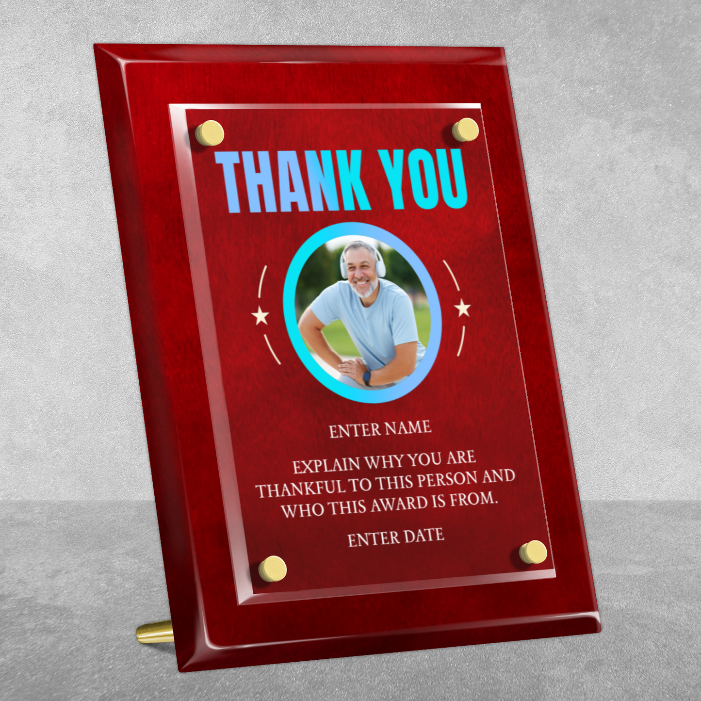 8" x 10" Thank You Award 7