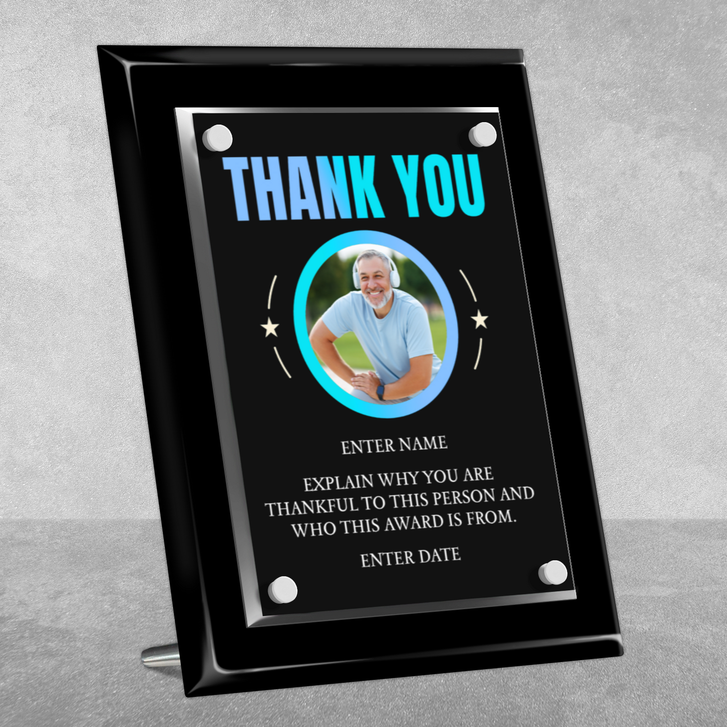 8" x 10" Thank You Award 7