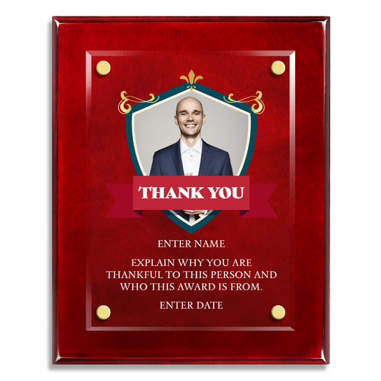 8" x 10" Thank You Award 8