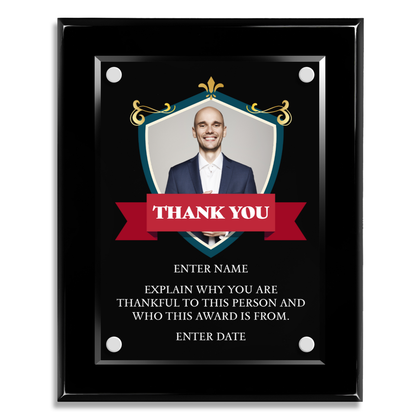 8" x 10" Thank You Award 8