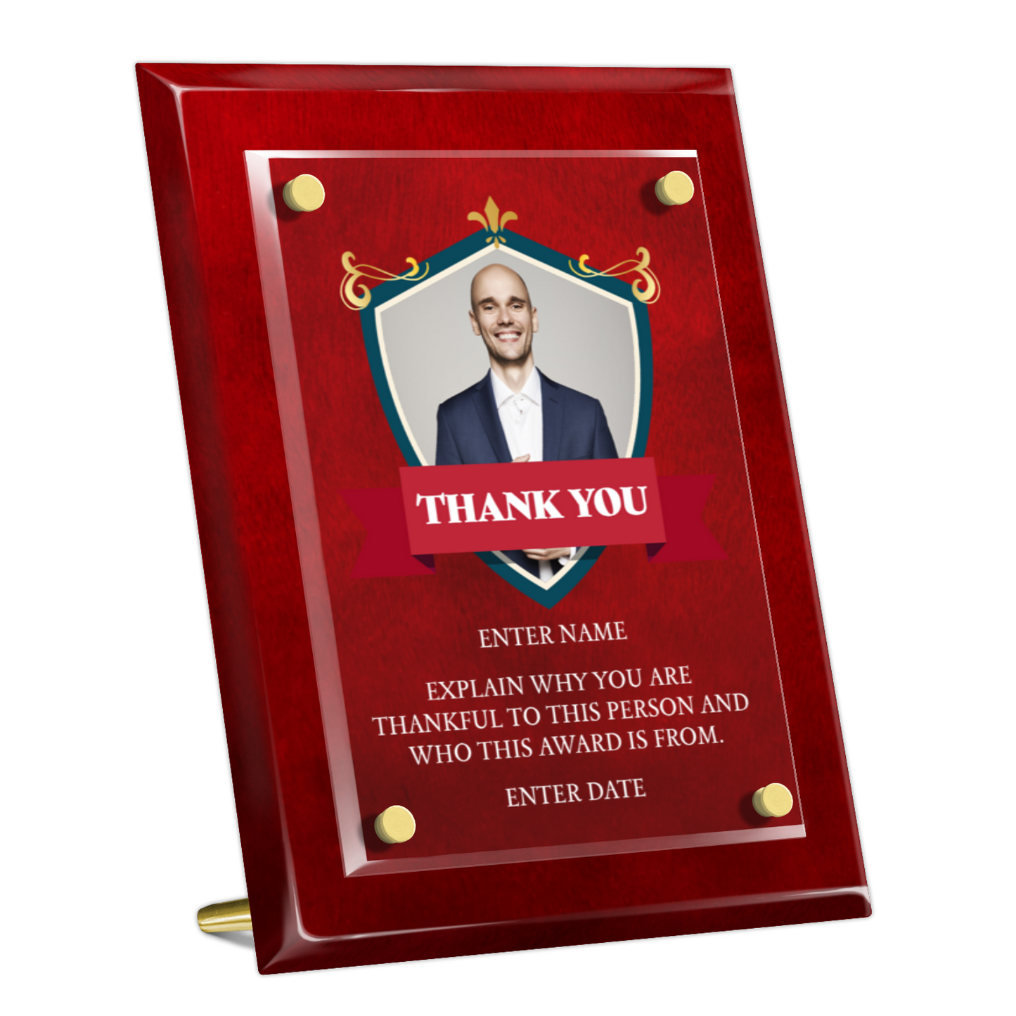 8" x 10" Thank You Award 8