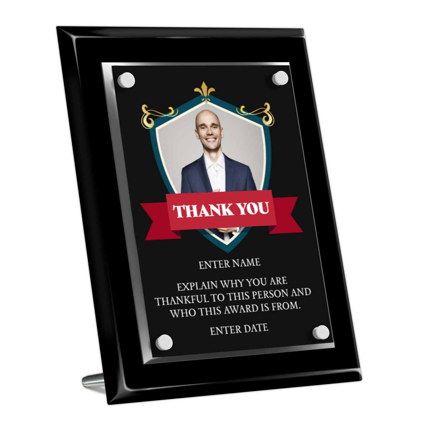8" x 10" Thank You Award 8